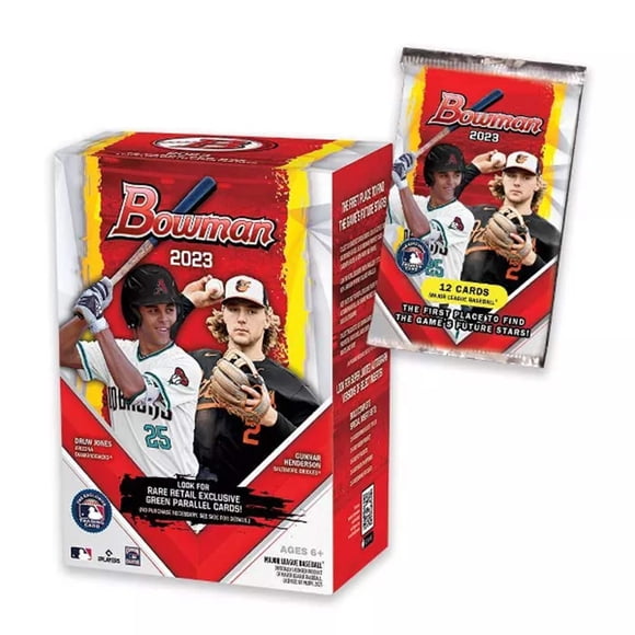 Caja Blaster de tarjetas coleccionables Topps Bowman Baseball 2023