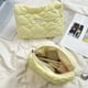 thumbnail image 1 of Clouds Shape Knitted Cosmetic Bag | Striped Color Blocked Portable Organizer | Multi-use Coin Purse | Makeup Storage Pouch | Zipper Closure | Polyester | 24x17x8cm, 1 of 6