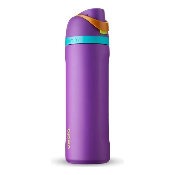 Owala FreeSip: Botella de acero inoxidable aislada con popote, 24 oz (700ml)
