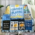 thumbnail image 2 of Football Gifts for Boys 8-12,Sport Football Blanket Football Team Gifts,Unique Football Stuff Football Accessories Decor Gifts for Men Boys Adult Football Lovers 50"x40", 2 of 5