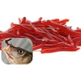 200pcs Soft Artificial Lure Rubber Fishing Lure Earthworm Bloodworms ...