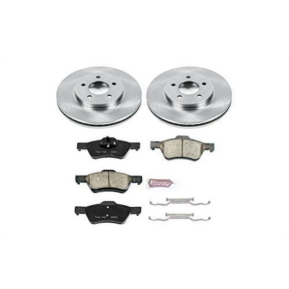 Powerstop KOE5571 PSBKOE5571 FRONT DAILY DRIVER BRAKE KIT Fits select: 2010-2012 FORD ESCAPE, 2010-2011 MERCURY MARINER PREMIER