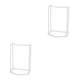thumbnail image 2 of Perchero Inteprter para abrigos soporte de almacenamiento organizador de ropa Blanco 2piezas, 2 of 6