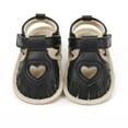 thumbnail image 2 of Odeerbi Baby Infant Boys Girls Soft Sole Shoes Slip Resistant Prewalker Summer Non Slip Baby Shoes Black, 2 of 7
