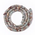 thumbnail image 2 of 5 strand Natural Aqua Terra Jasper Beads Strands Flat Round/Disc 4x2mm Hole: 0.8mm 177~179pcs/strand 15.94 inch(40.5cm), 2 of 2
