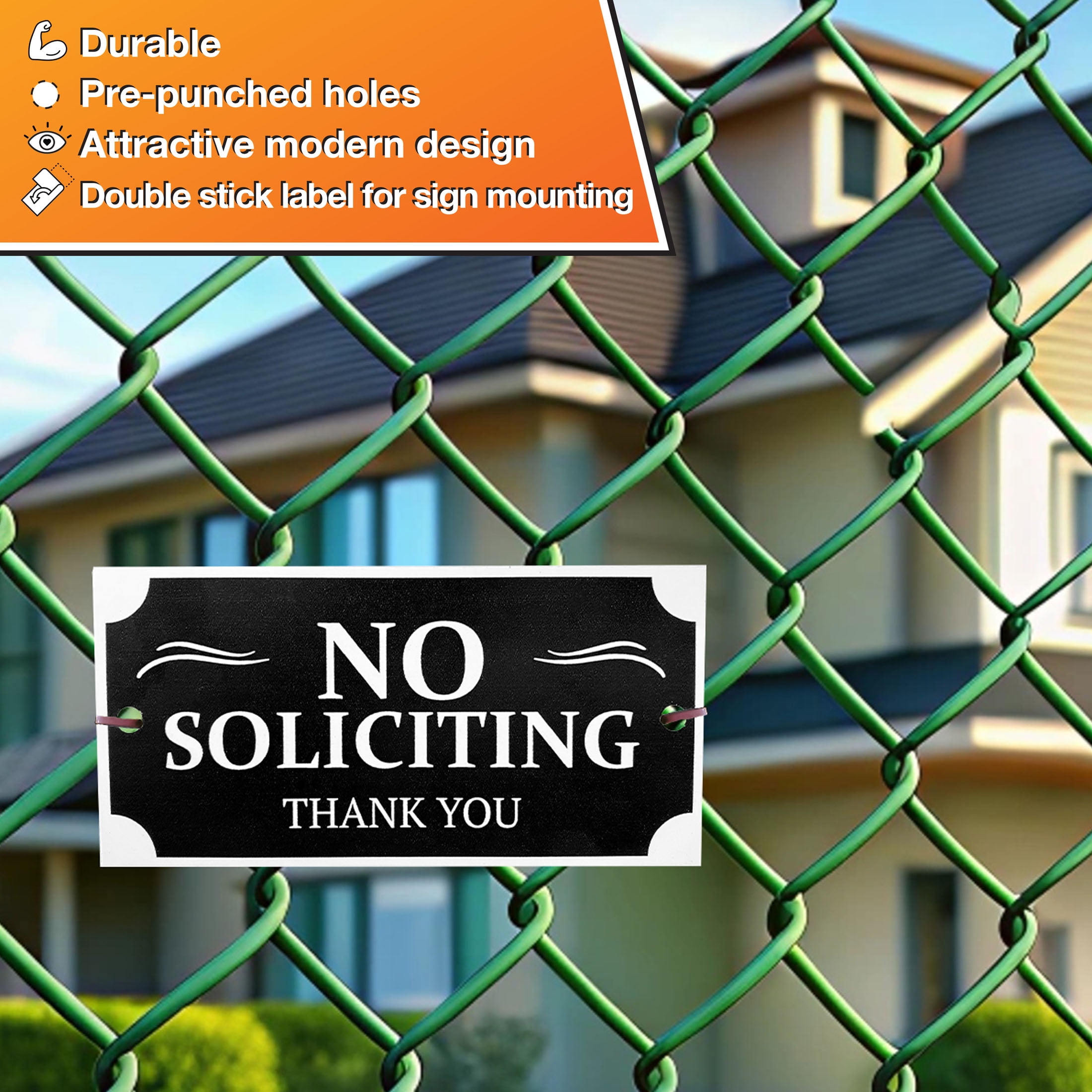 Hy-Ko No Soliciting House Plaque PLQ-001