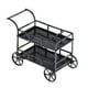 thumbnail image 1 of Carrito de Comedor de Servicio en Miniatura 1/12 Accesorios de Bebida de Comida de Negro Sunnimix Carrito de comedor de casa de muñecas, 1 of 7