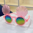 thumbnail image 2 of KAKOWELY Gafas de sol de fiesta, bonitas gafas de sol con forma de concha, gafas de dibujos animados, gafas de fiesta, accesorio para fotos, 2 of 5