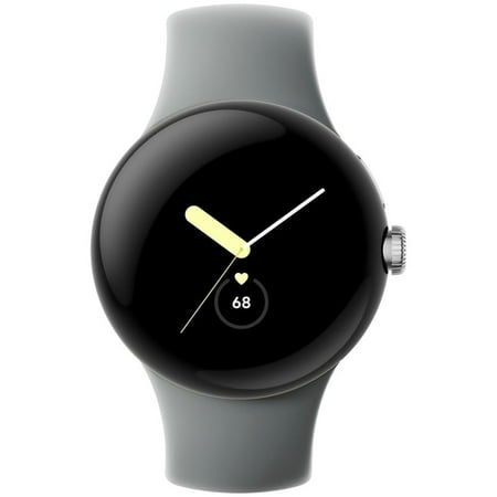Google Pixel Watch 41mm Smartwatch with WiFi, GPS, BT and Heart Rate Monitor in Bulk Packaging (Silver Hazel)