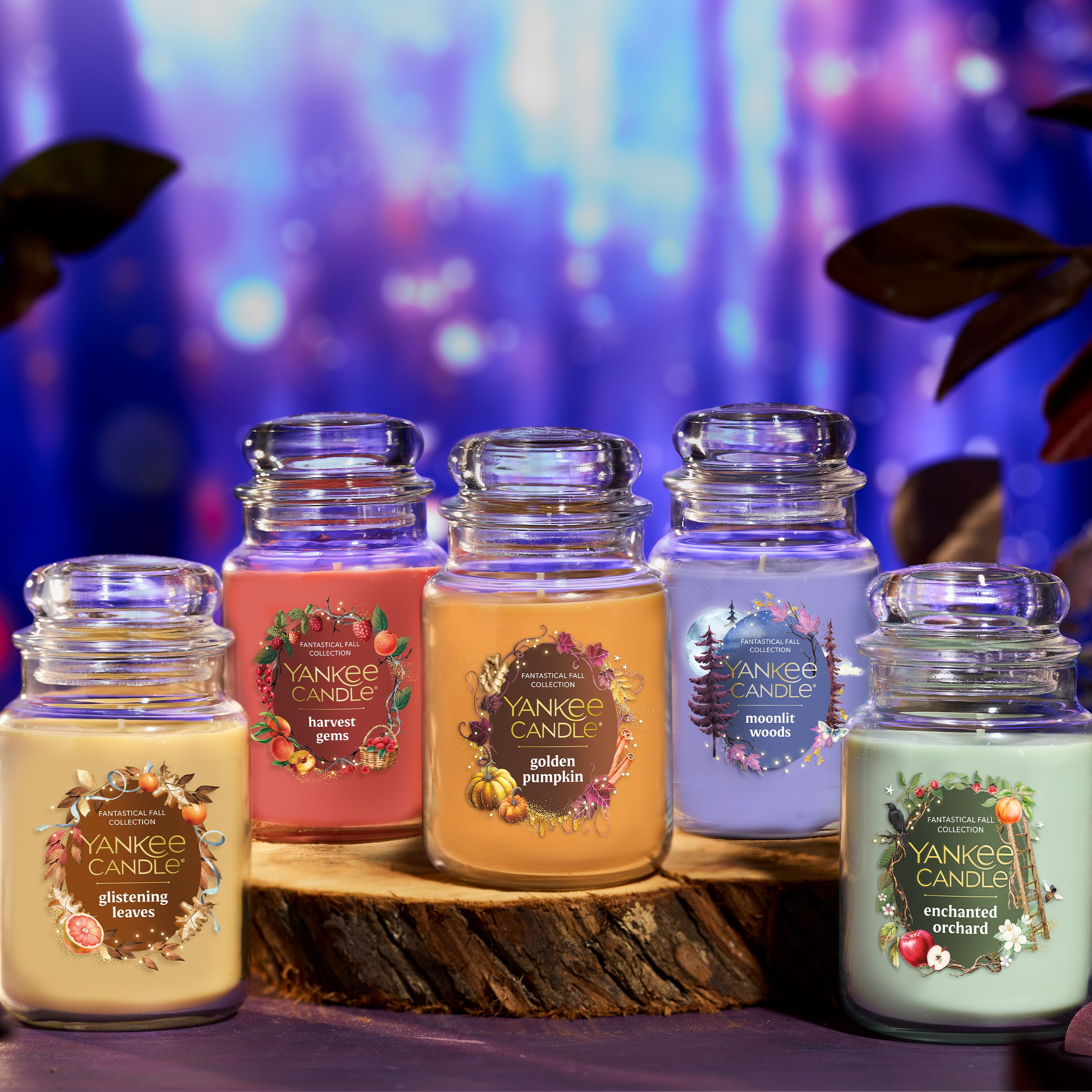 Yankee Candle Glistening Leaves Original Large Jar Scented Candles, 22 oz
