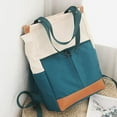 thumbnail image 4 of Tote Daypack Backpack Wide College Business Bag Rucksack Green, 4 of 8