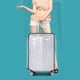 thumbnail image 4 of Funda transparente para equipaje de viaje Funda para maleta Trolley Funda protectora Bolsa protectora Protector a prueba de polvo (24 pulgadas), 4 of 6