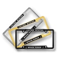 thumbnail image 6 of [Officially Licensed Product] - U.S. Space Force (USSF) - Domed Custom-Made Personalized Narrow (Thin) Top 4 Hole Metal Car License Plate Frame with Free caps - Black, b/w (Qty: 1 Frame), 6 of 8