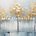 thumbnail image 3 of Cuadro Decogaleria Arbol Dorado Abstracto Moderno 140x70 Cm., 3 of 4