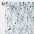 thumbnail image 3 of Achim Misty Indoor Polyester Light Filtering Floral Curtain Panel, Teal, 52-in W x 63-in L, 3 of 6