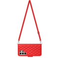 thumbnail image 6 of Dteck Crossbody Strap Case for Samsung Galaxy S24 Ultra,Magnetic Leather Women Wallet Card Slots Case Shockproof Kickstand Cover with Shoulder Strap for Galaxy S24 Ultra,Red, 6 of 6