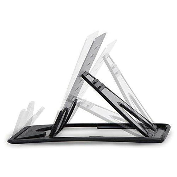 Aluminium Alloy Type Phone Holder Foldable Metal Stand for Cellphone Tablet Smartphone (Black)