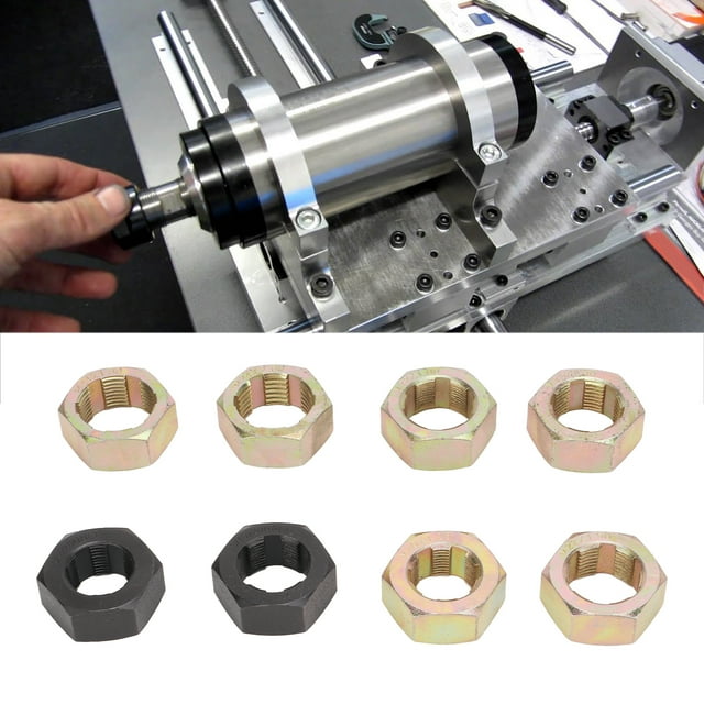 Thread Repair Tool, Heat Treated Carbon Steel Axle Spindle Rethreading Kit 8pcs Portable for Vehicle Maintenance