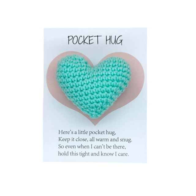 Blue Pocket Cards Small Item Decorations Encouragement Note Greeting Card With Message For Friend Family Coworker Gift 5.12X3.94 Inches