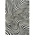 thumbnail image 7 of JONATHAN Y SCANDINAVIAN 5 x 8 Area Rug, Maribo Abstract Groovy Striped - Black/White, SCN103F-5, 7 of 7