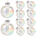 thumbnail image 1 of GOOHOCHY 10 Bolas Decorativas Navideñas Vacías y Rellenables para Árbol de Navidad, Ideales para Manualidades y Decoración DIY, 1 of 7