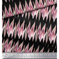 thumbnail image 2 of Soimoi Cotton Voile Fabric Zig Zag Abstract Printed Fabric 1 Yard 56 Inch Wide, 2 of 3