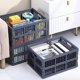 thumbnail image 5 of Plastic Folding Storage Basket | Ventilated Mesh Design | Multipurpose Organizer for Snacks, Stationery, Cosmetics, Fruit | Durable & Stackable | 13.78x10.43x7.28 in | 1-Pack | White or Gray, 5 of 6