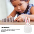 thumbnail image 4 of EeaseCA Ceramic Rabbit Model Bunny Piggy Bank Unbreakable Money Jar Ceramic Bunny Adorn, 4 of 8