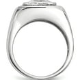 thumbnail image 3 of Sterling Silver Rhodium-Plated Mens Cz Ring (Size 9) Made In Thailand qr6779-9, 3 of 6