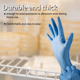 thumbnail image 6 of 100-ct Box 4Mil Blue Nitrile Disposable Gloves Latex-Free, Powder-Free, Food-Safe For Outdoor Cleaning, Cooking, Food Prepping, Professional Protective Gloves, 6 of 7