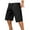 c02Black, variant on USNSM (L-5XL) Big and Tall Men's Casual Cargo Shorts Classic Drawstring Elastic Waist Summer Stretch Short with 6 Pockets Black L