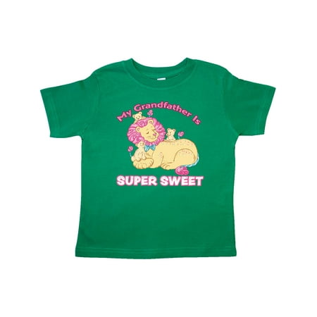 

Inktastic My Grandfather Is Super Sweet Cotton Candy Lions Gift Toddler Boy or Toddler Girl T-Shirt