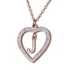 thumbnail image 2 of Collar de Mujer Corazón con Inciales LuckyLy, Modelo Adina rosa UNITALLA, 2 of 7