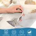 thumbnail image 5 of Yayeee Kitchen Curtains Tier Set of 2 Light Filtering 57"x36" Over Sink Window Panels, Beige Watercolor Seashells, 5 of 7