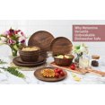 TP 12Piece Dinnerware Set, Melamine Dishes Set with Bowls and Plates