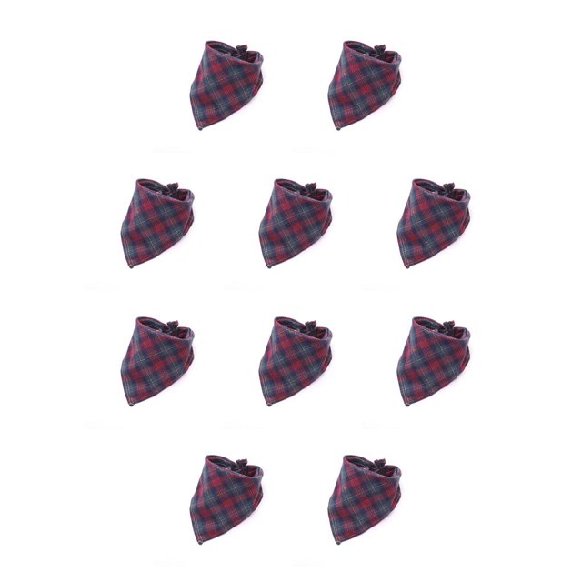 Greeniant Perro Bandanas Saliva Toalla Impresión ajustable Suministros para mascotas Tipo 30 tipo 30 10piezas