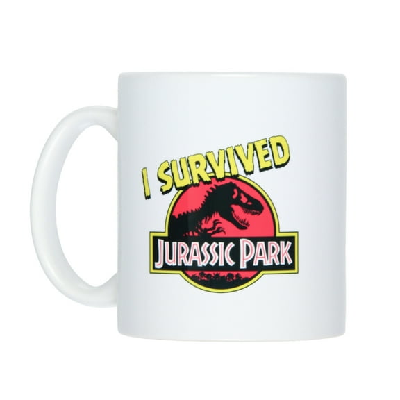 Jurassic Park I Survived Ceramic Coffee Mug 11 Oz. Beverage Cup