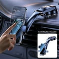 thumbnail image 2 of Car Suction Cup Mount Phone Holder Auto Clamping Dashboard Mount Cellphone Holder Automotive 360 Degree Rotating Stand, 2 of 8