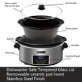 thumbnail image 3 of 8qt Large Programmable Slow Cooker-Grey, 3 of 5