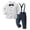 Style A, variant on BULLPIANO Toddler Dress Suit Baby Boys Clothes Sets Long Sleeve Bow Tie T-shirt Suspenders Pants Gentleman Suit Outfits