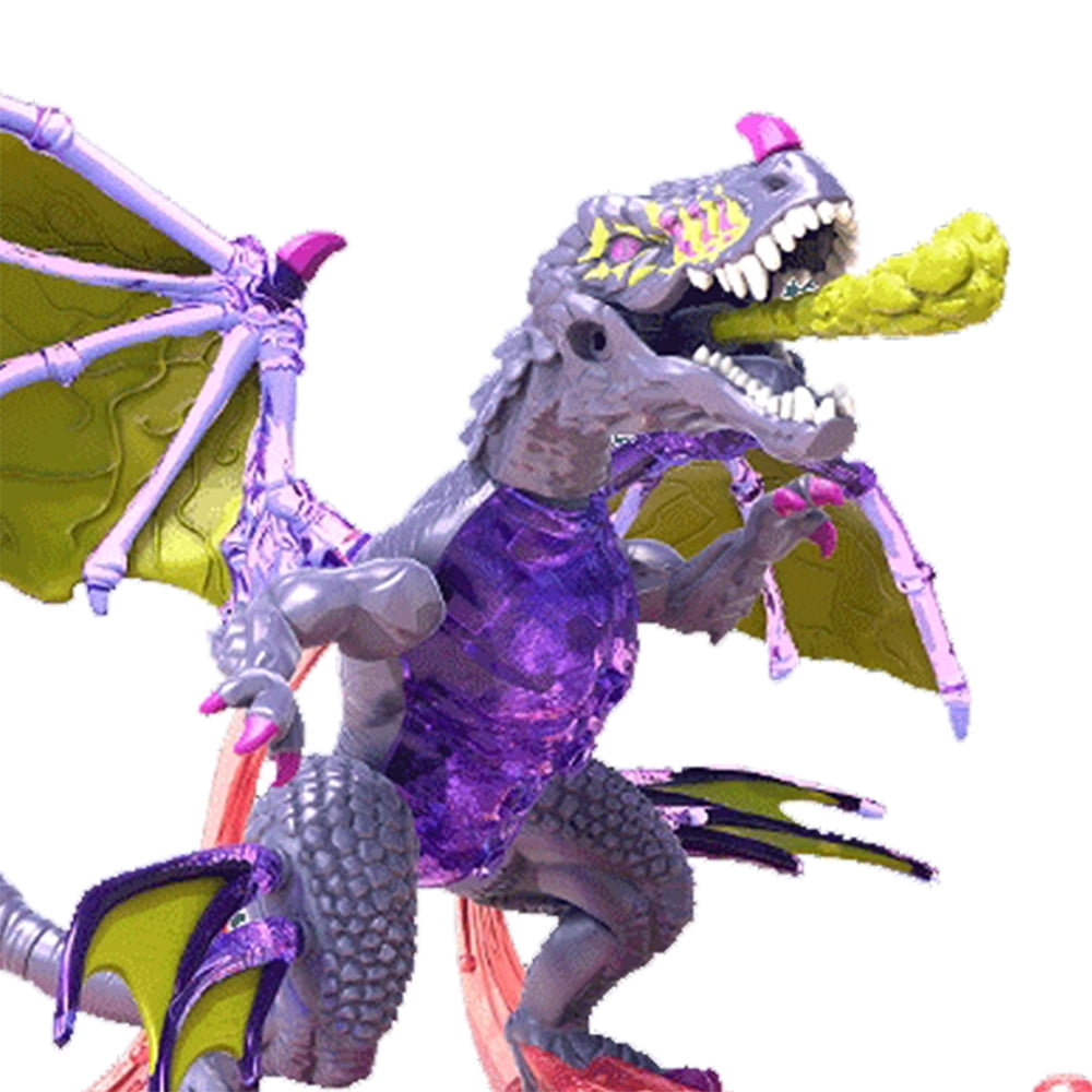 Unopened Mystery Egg Identified Purple Acid Shooting Dragon Lizard Breakout Beasts Mega Construx Neoslash – Blind Egg Series 4 