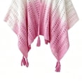 thumbnail image 4 of Shrysg Women's Lightweight Chiffon Tassel Shawl Beach Scarf Open Front Casual Cover-Up for Spring Summer Vacation, 4 of 6