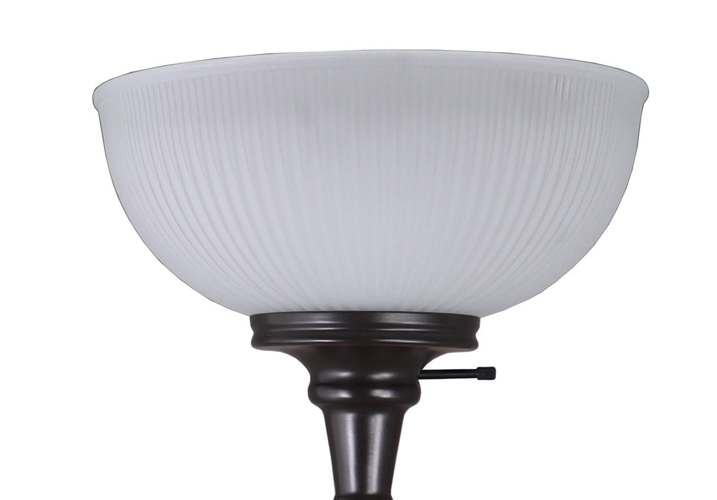 Better Homes & Gardens 71-Inch Oil Rubbed Bronze Floor Lamp with Frosted Glass Shade