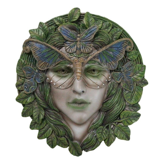 Celtic Greenwoman Tree Lady Gaia Ent Earth Goddess Butterfly Mask Wall Decor