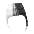 thumbnail image 1 of Clip dans l'Air Franges Faux Résistant à la Chaleur Fil Haute Température Cheveux Extension Pince Fille Invisible Frange Coiffure Exercice Yoga Type 13, 1 of 8