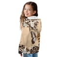 thumbnail image 2 of Xoenoiee Butterfly Sunflower Leopard Cow Print Zip Up Hoodies for Kids Girls Lightweight Hooded Sweatshirt with Front Pocket Long Sleeve Loose Activewear Sweater Tops Sports Shirt, M, 2 of 7