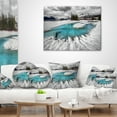 thumbnail image 4 of Designart Frosted Crystal Clear Lake - Landscape Printed Throw Pillow - 12x20, 4 of 5