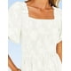 thumbnail image 4 of Vestido ZESICA para mujer, estilo bohemio, floral, playa, blanco, talla L, 4 of 7