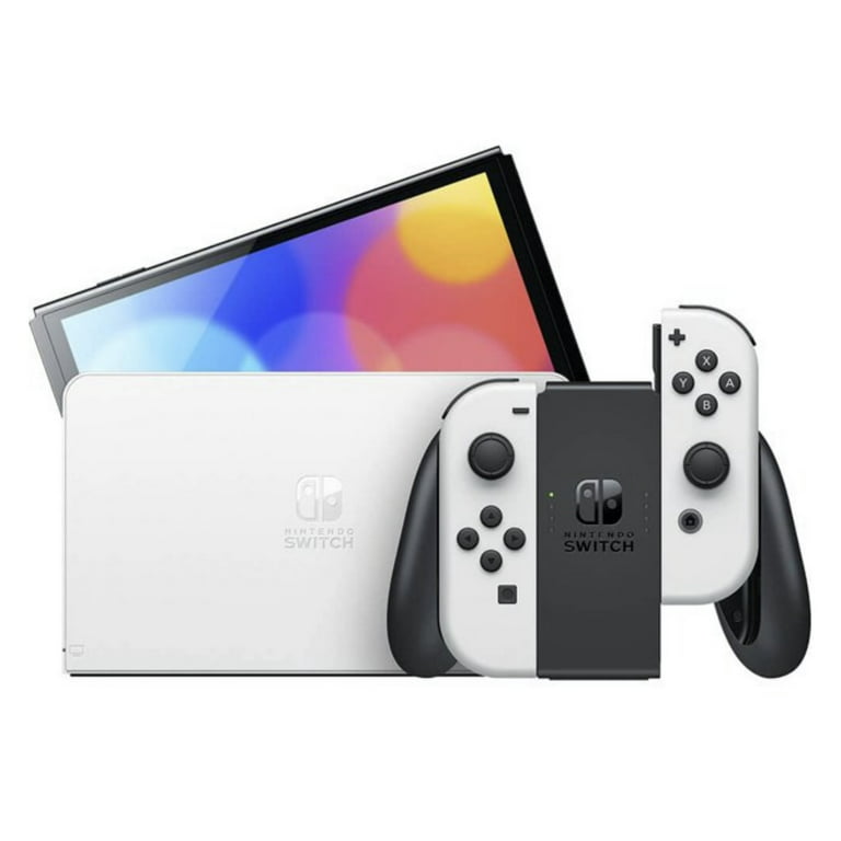 Nintendo Switch OLED White with Mario Rabbids Kingdom Battle & Accessories,  One Size - Kroger