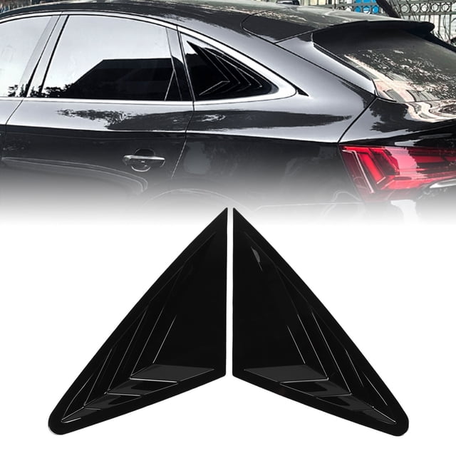 2Pcs Rear Side Window Louver Cover Left Right Rear Window Air Vent Scoop Shutter Cover Blind Replacement for FY Coupe 2018-2024